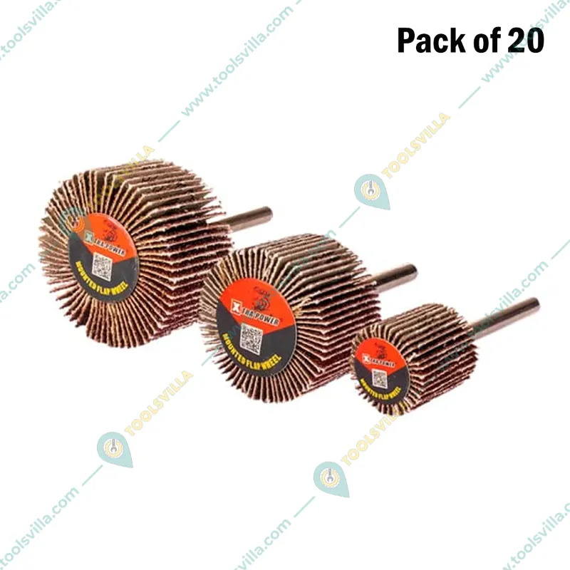 xtra-power-25-x-25-x-6-mm-mounted-flap-wheel-grit-60