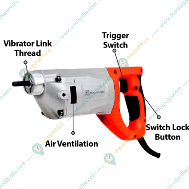 Xtra-Power 50 mm 2200 Watt Electric Concrete Vibrator, 4800 RPM (XPT 550)