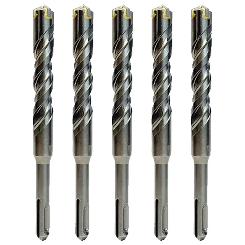 Xtra Power 6 x 110 mm SDS Plus Cross Tip Drill Bit for Fast Drilling(Pack-5 pcs)