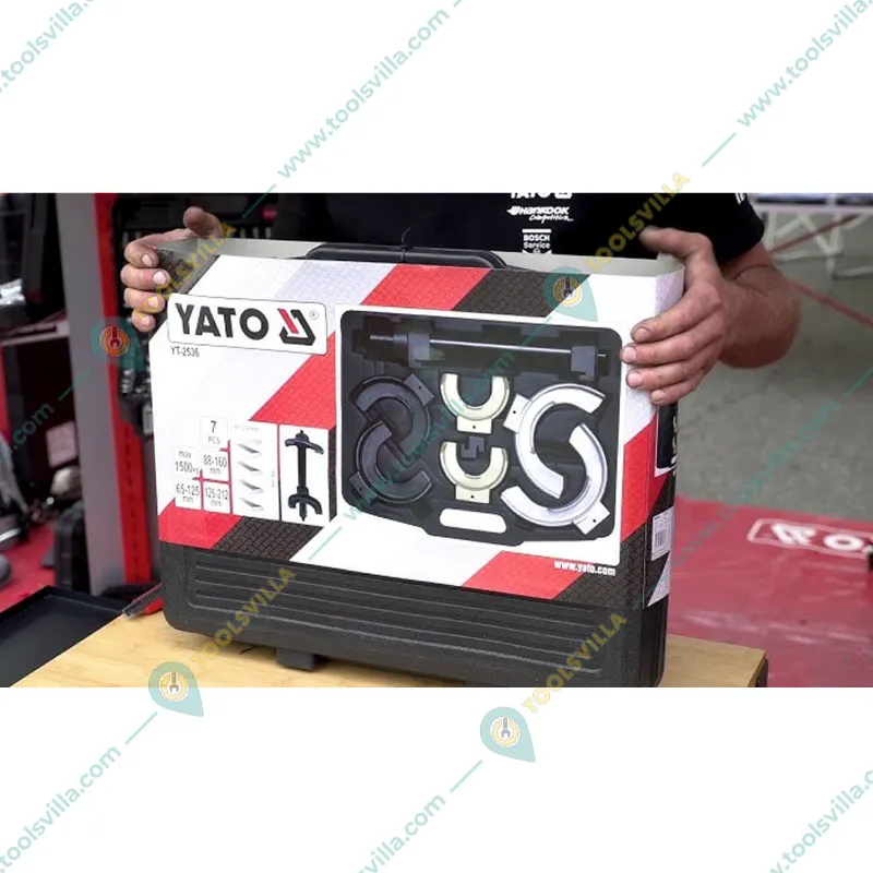 Yato 7 pcs Interchange Fork Spring Compressor Removal Tool (YT-2536)