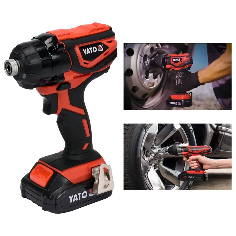 YATO 6.3mm 18 V Li Ion Cordless Impact Screwdriver 3000 RPM YT