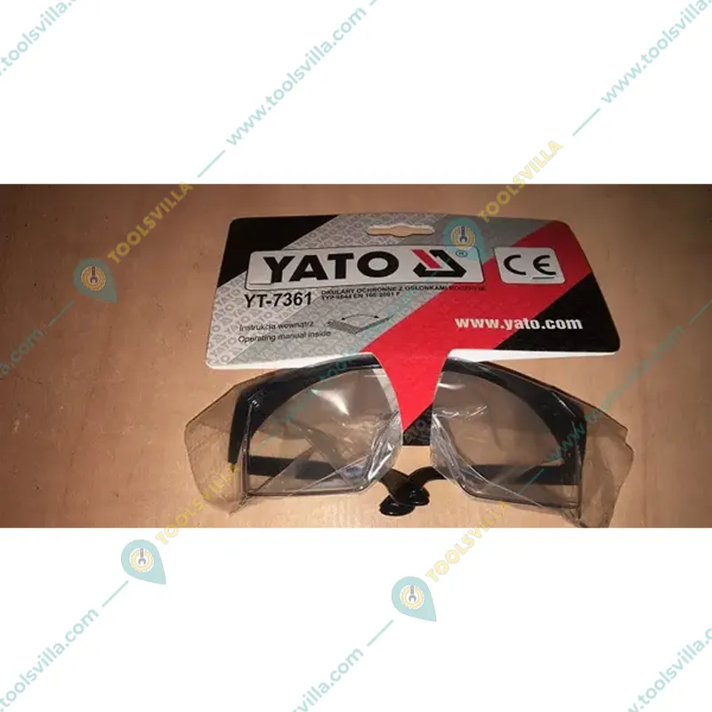 YATO (YT-7361) Pack of 5 Safety Goggles - Clear, ‎Polycarbonate, ‎Anti Fog For Safety Purposes