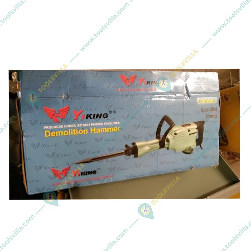 YI King 15 Kg 1800 W Demolition Hammer with 65 mm Drilling Diameter