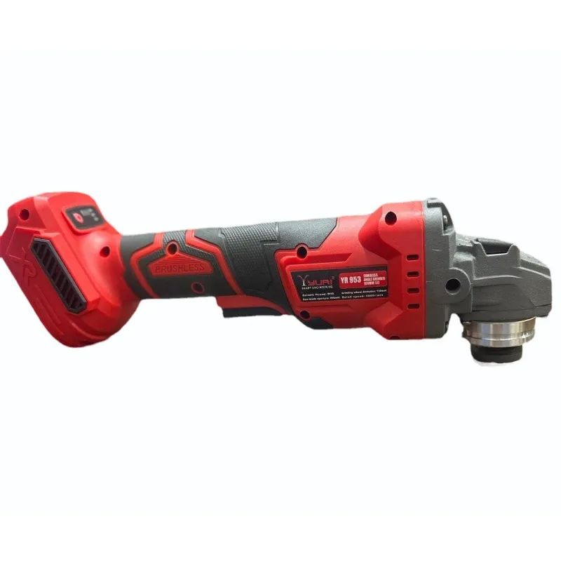 Yuri 4 inch (110 mm) 21V 6Ah Brushless Cordless Angle Grinder, 9800 RPM (YR-953)