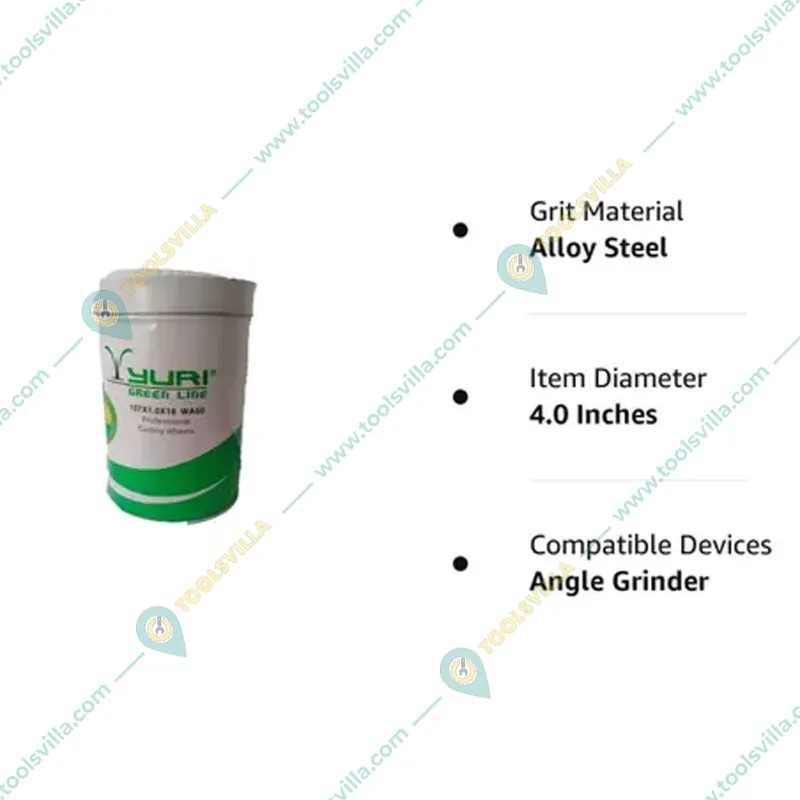 Yuri Greenline 4-inch (105 X 1 X 16 mm) Cut-Off Wheel - Pack of 25