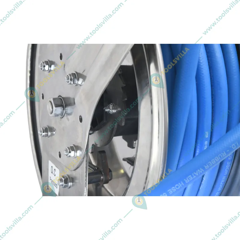 Zephyr 13 mm 10 m 304 Stainless Steel Auto-Retractable Air Hose Reel (ZAR1310SS) with 1 Year Warranty