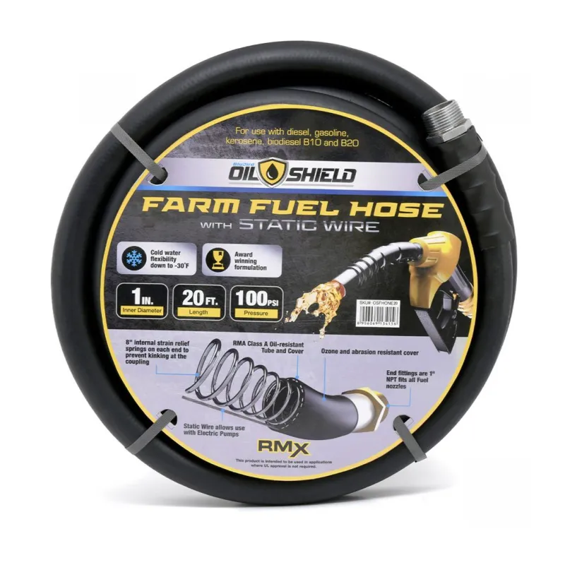 Zephyr 25mm x 15m Oilshield Anti-Static Oil Dispensing Hose without Fittings (OD2515WF)