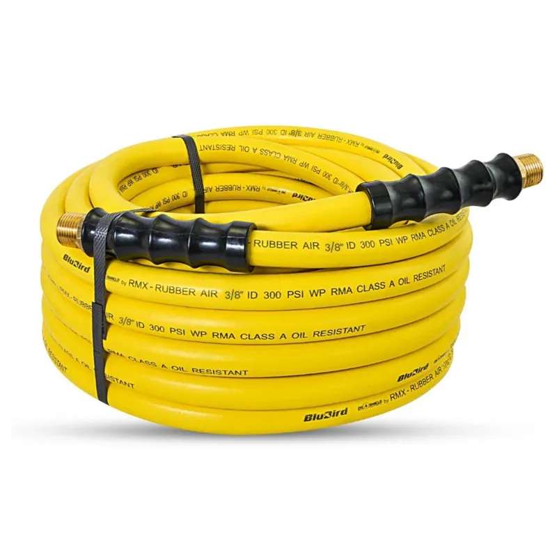 Zephyr 8mm x 50m Oilshield Rubber Air Hose with Fittings - 1-Year Warranty (OS0850)