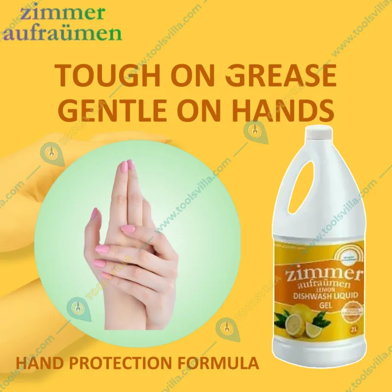Zimmer Aufraumen 2 Liter German Formulation Lemon Fragrance Dishwash Liquid Gel