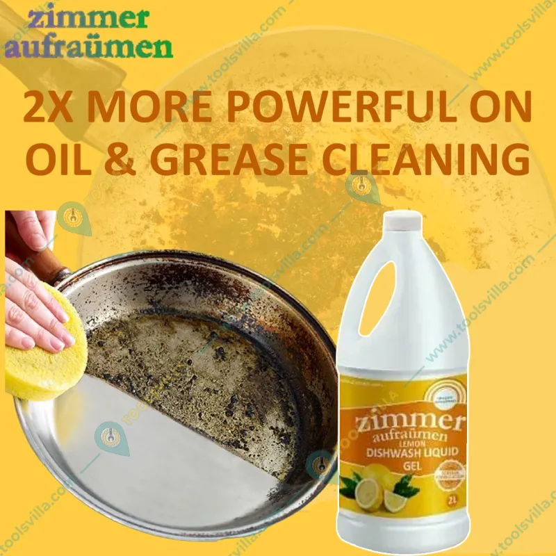 Zimmer Aufraumen 2 Liter German Formulation Lemon Fragrance Dishwash Liquid Gel