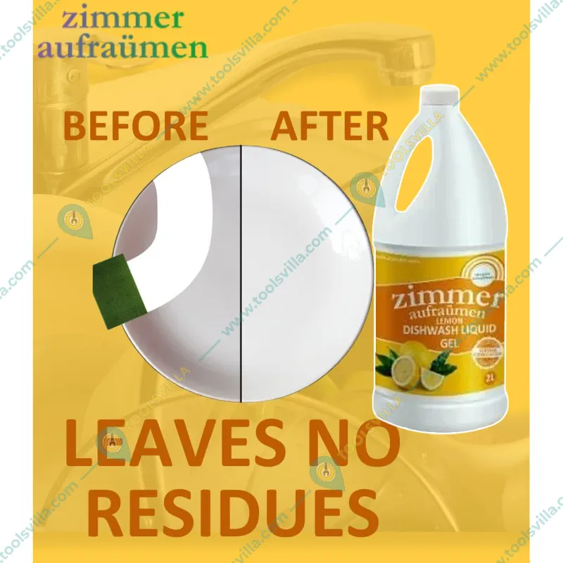 Zimmer Aufraumen 2 Liter German Formulation Lemon Fragrance Dishwash Liquid Gel