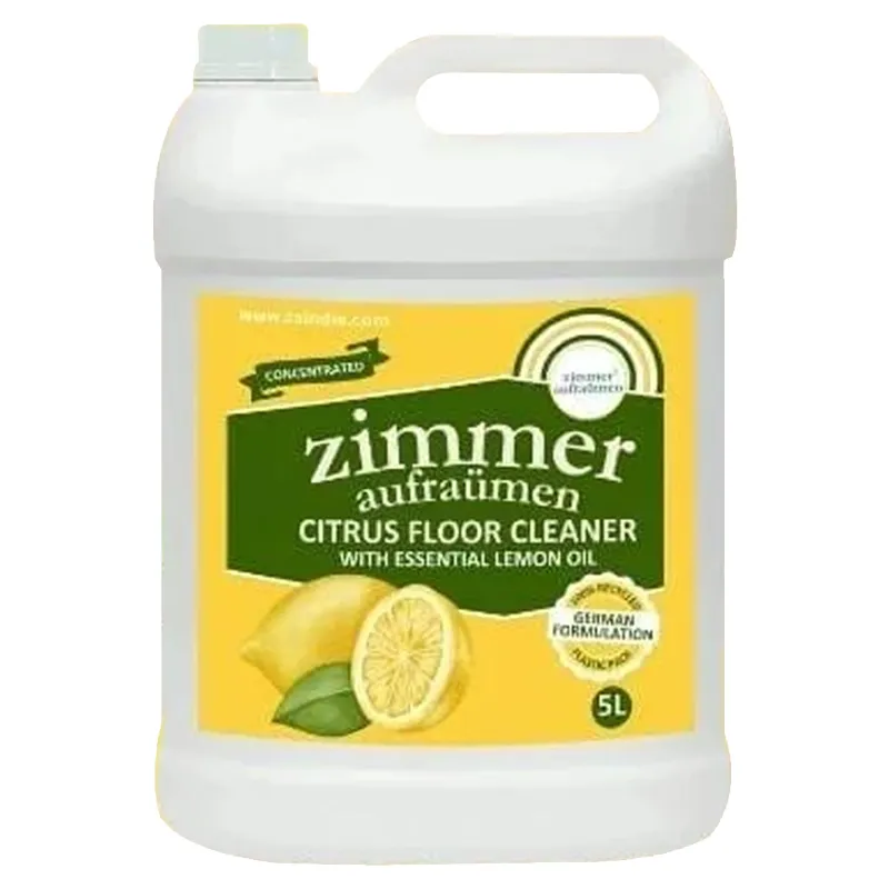 Zimmer Aufraumen 5 Liter German Formulation Citrus Fragrance Floor Cleaner Concentrate With Essential Lemon Oil