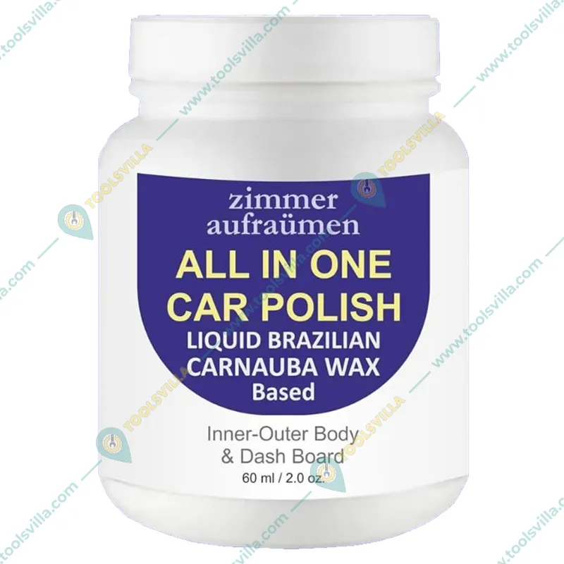 Zimmer Aufraumen 600ml (60ml x 10pcs.) All in One Car Polish Liquid Brazilian Carnauba Wax Based