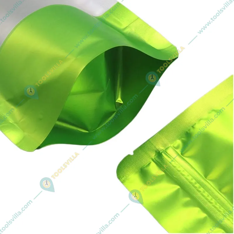 50 pcs Multi-Color 18x26 cm Reusable Zip-lock Polyester Pouches(Color-Green Pouches)