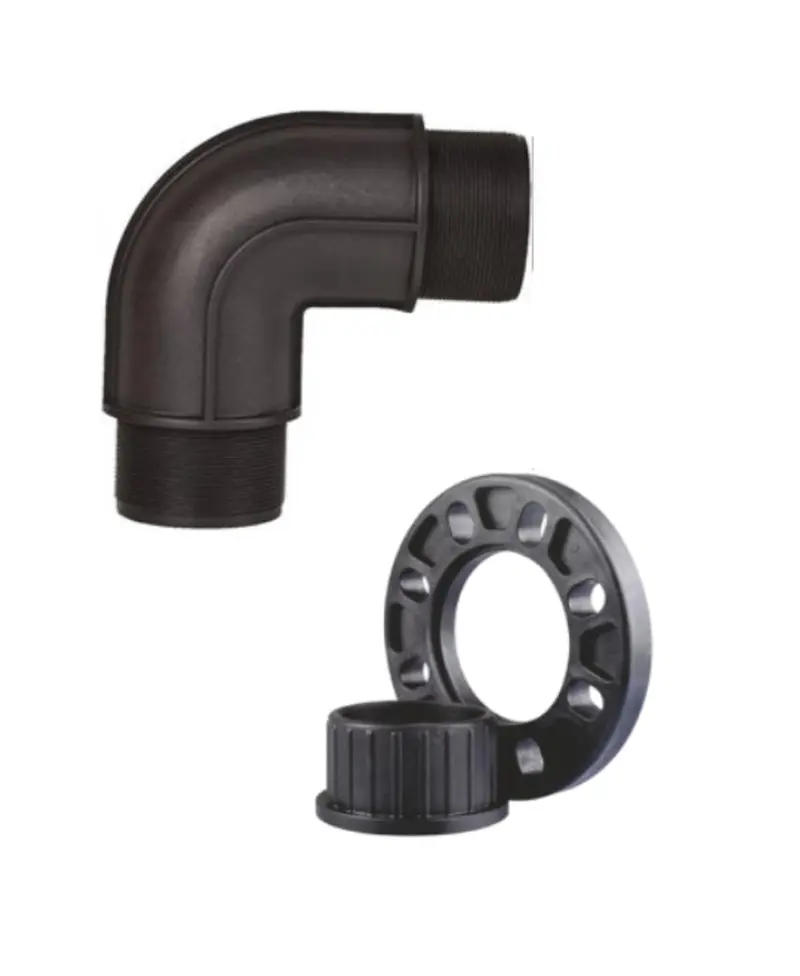 2.5 Inch Elbow with Slip on Flange, 8 Nut Bolt, Washer & 2 Gasket