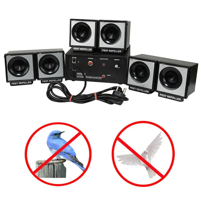 Telenet Ultrasonic Bird Repeller 1800-2000 Sq. Feet (167.22-185.80 sq metre), 3 Months Warranty