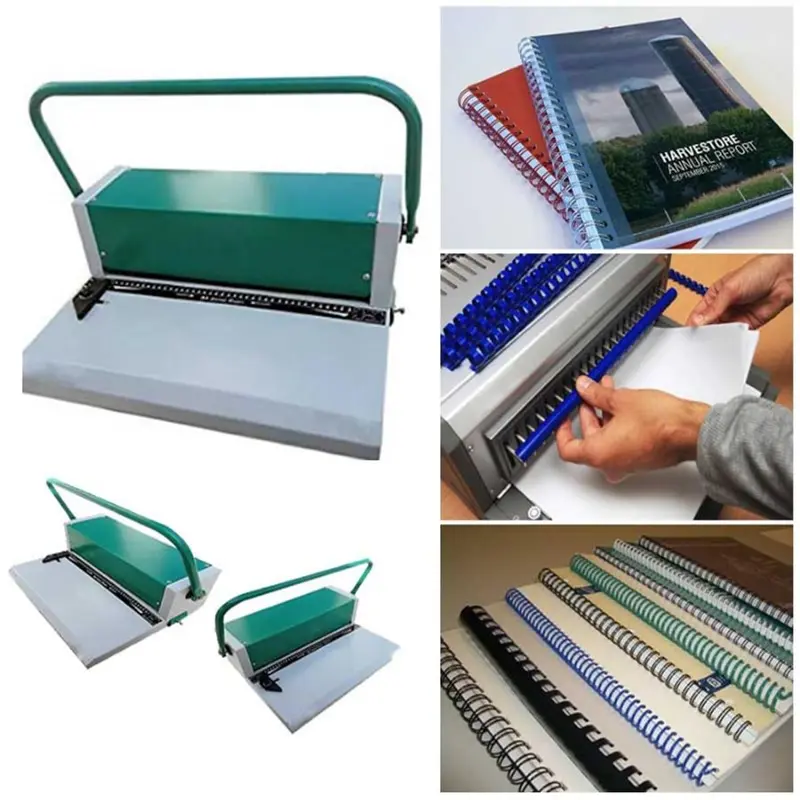 Ars Tech Full Scape Spiral Binder Machine, 15 Sheet & 45 Round Holes and 2 Pvc Cover At a Time