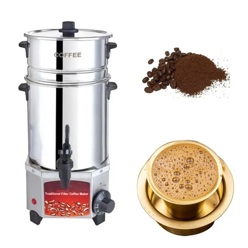 Commercial 4L Stainless Steel Traditional Coffee Brewer 200W