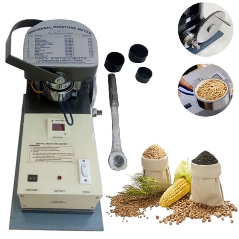 Universal Moisture Meter with Automatic Range Selection for Grains & Seeds