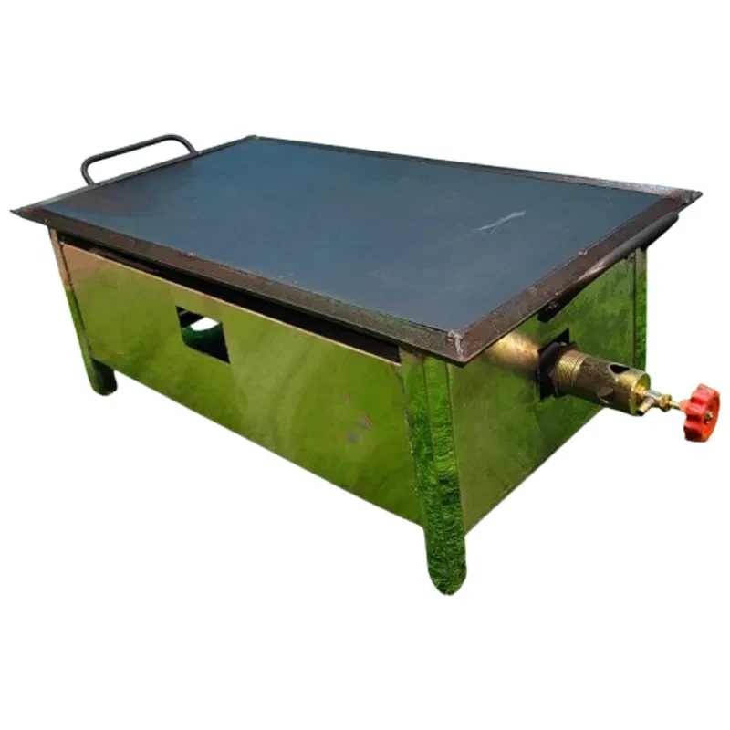  12x15 inch Single Burner Dosa Bhatti with 8 mm Cast Iron Thick Tawa